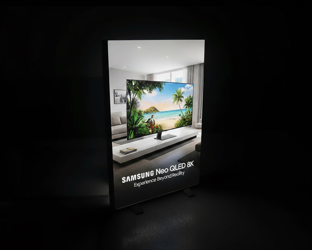 1m x 1.5m Lightbox LED Display Stand – Lightbox Displays